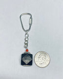 Sterling Silver Azabache Jet Ecce Homo "Gran Poder de Jesus" Key Chain