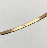 10Kt Yellow Gold Polished Handmade Kid's Bangle