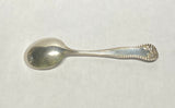 Beautiful Monogramed Antique Sterling Silver Gorham Scroll Floral Design Small Baby Feeding Dessert Spoon