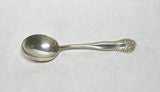 Beautiful Monogramed Antique Sterling Silver Gorham Scroll Floral Design Small Baby Feeding Dessert Spoon