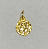 14 Karat Yellow Gold Our Lady of Perpetual Help 8mm Baby Medal