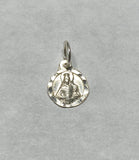 Sterling Silver Saint Barbara 8mm Baby Medal