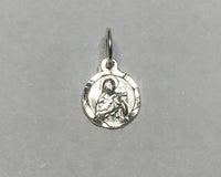 Sterling Silver Therese of Lisieux "The Little Flower" 8mm Baby Medal