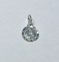 Sterling Silver Virgen de Regla "Our Lady of Regla" 8mm Baby Medal