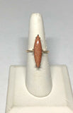 10K Yellow Gold Marquise-cut Goldstone Venturina Ladies Solitaire Ring