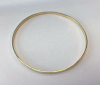 14Kt Yellow Gold Polished Handmade 7 Bangles "Semanario" Set