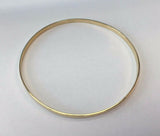 14Kt Yellow Gold Polished Handmade 2.7mm Bangle