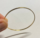 10Kt Yellow Gold Polished Handmade Kid's Bangle