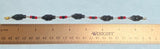 Vintage 1960's Blackamoor & Genuine Azabache Jet and Faux Coral Gold Filled Bracelet