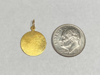 14 Karat Yellow Gold Holy Infant of Atocha "Niño de Atocha" 13mm Medal