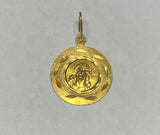 14 Karat Yellow Gold "Gran Poder de Jesus" ECCE Homo Face of Jesus 13mm Medal