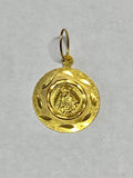 14 Karat Yellow Gold Our Lady of Regla 13mm Medal