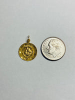 14 Karat Yellow Gold Our Lady of Regla 13mm Medal