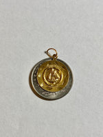 14 Karat Yellow Gold Our Lady of Regla 13mm Medal