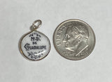 Sterling Silver Enameled Virgin of Guadalupe 13mm (0.50") Medal