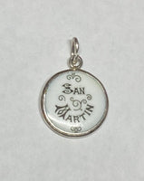 Sterling Silver Enameled San Martin de Porres 13mm (0.50") Medal