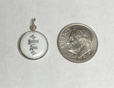 Sterling Silver Enameled Saint Anne 13mm (0.50") Medal