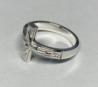 Sterling Silver Crucifix Ring