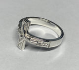 Sterling Silver Crucifix Ring