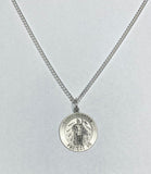 Sterling Silver Saint Florian Patron Saint of Firefighters Medal (Available with or without 20" Curb Link Chain)