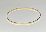 14Kt Yellow Gold Polished Handmade 2.7mm Bangle