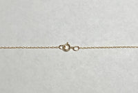 10 Karat Yellow Gold Small Plain Cross Charm with Loose Rope Chain