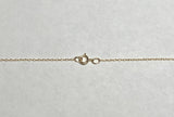 10 Karat Yellow Gold Small Plain Cross Charm with Loose Rope Chain