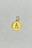 14 Karat Yellow Gold Virgin of Charity "Caridad del Cobre" 11mm Medal