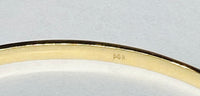 14Kt Yellow Gold Polished Handmade 2.7mm Bangle