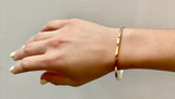 14Kt Yellow Gold Polished Handmade 2.7mm Bangle