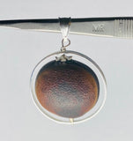 Ojo De Buey (Bull's Eye) & Sterling Silver Spinner Pendant