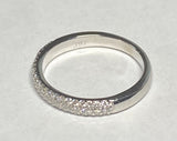 14K White Gold 1/3 CTW Genuine Diamond Band