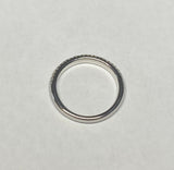 14K White Gold 1/3 CTW Genuine Diamond Band