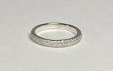 14K White Gold 1/3 CTW Genuine Diamond Band