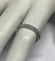 14K White Gold 1/3 CTW Genuine Diamond Band