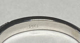 14K White Gold 1/3 CTW Genuine Diamond Band