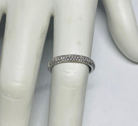 14K White Gold 1/3 CTW Genuine Diamond Band