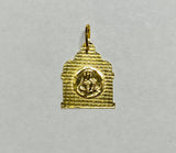 14K Yellow Gold Saint Barbara "Santa Barbara Capilla" Chapel Style Medal