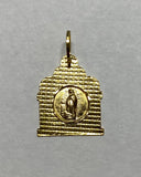 14K Yellow Gold Virgin of Guadalupe Chapel Style Medal