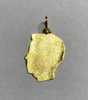 14 Karat Yellow Gold Large Boy Head Charm