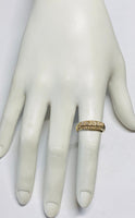 Vintage NOS 1960's 14 Karat Yellow Gold and 1/10ct Genuine Diamond Ladies Wedding Band