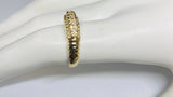 Vintage NOS 1960's 14 Karat Yellow Gold and 1/10ct Genuine Diamond Ladies Wedding Band