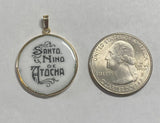 Vintage NOS 1970's 10K Enameled Holy Infant of Atocha "Niño de Atocha" 23.7mm Round Medal