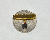 14Kt Plain or Engravable Baby Pin with Genuine Azabache