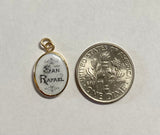 Vintage NOS 10K Yellow Gold Saint Raphael "San Rafael" 13mm x 10mm Oval Medal