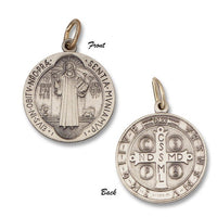 Saint Benedict "San Benito" Round Medal in Sterling Silver