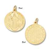 Saint Benedict "San Benito" Round Medal in Sterling Silver