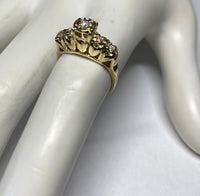 Vintage NOS 1960's 14 Karat Yellow Gold and Genuine Diamond Ladies Wedding Ring