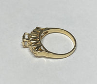 Vintage NOS 1960's 14 Karat Yellow Gold and Genuine Diamond Ladies Wedding Ring