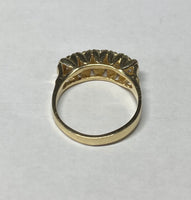 Vintage NOS 1960's 14 Karat Yellow Gold and 1/10ct Genuine Diamond Ladies Wedding Band